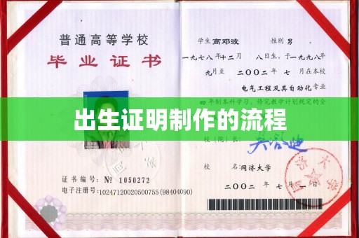 三门峡出生证明制作的流程